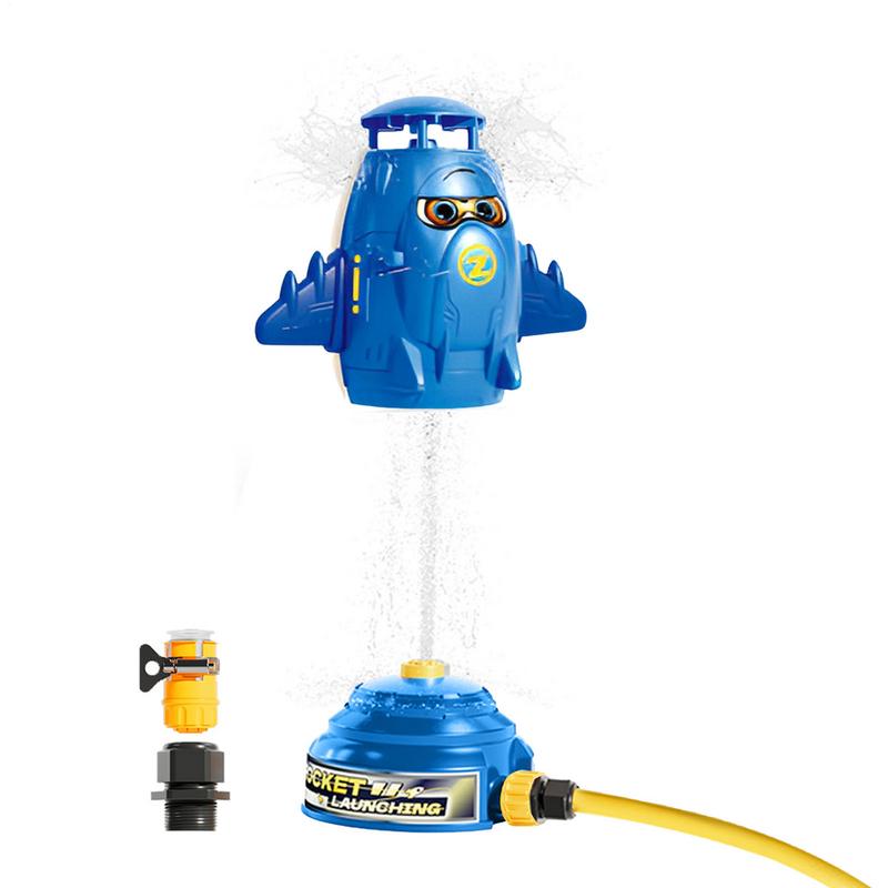 Kids Yard Toys - สปริงเกลอร์น้ําสําหรับเด็กน่ารัก YARD ภายนอก 360 หมุน Rocket