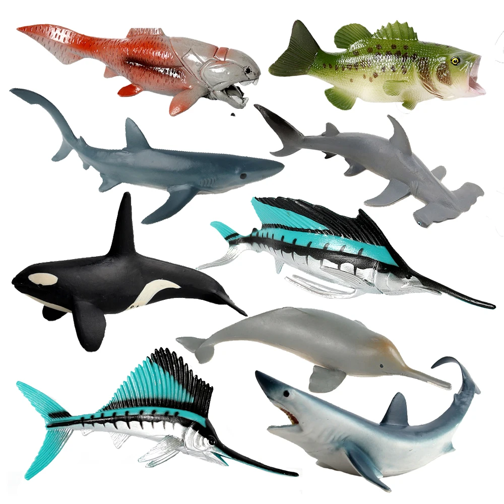 Kids Toys Reviews - ของเล่นสัตว์ทะเล เมกาโลดอน เบลูก้า ปิรันยา วาฬเพชฌฆาต ฉลาม