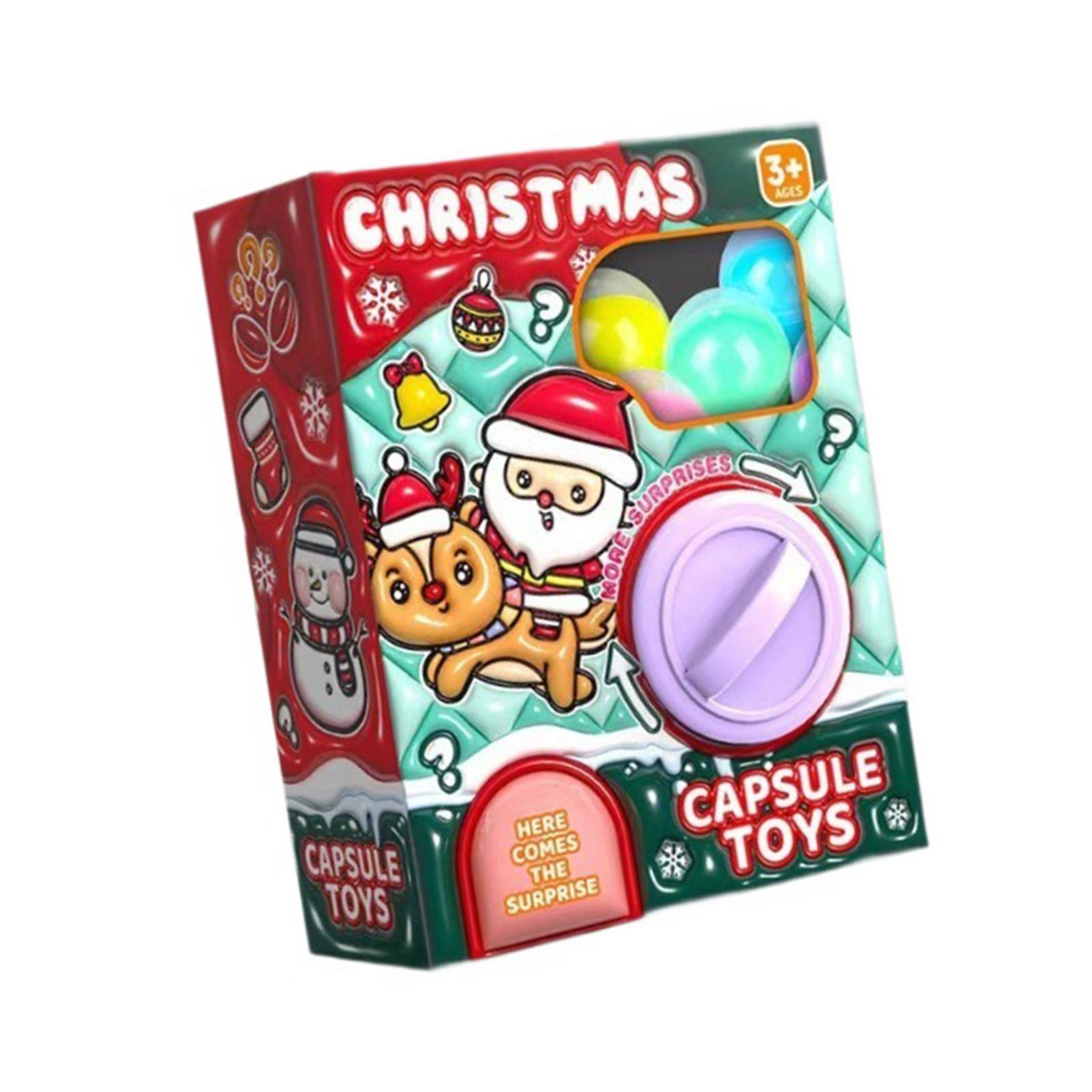 Kids Yard Toys - เครื่องขายของเล่นไข่ไขว่ขนาดเล็ก เครื่องคีบไข่คริสต์มาส เครื่องขายของเล่นคริสต์มาสสำหรับระเบียง หน้าต่าง สนามหญ้า ครอบครัว