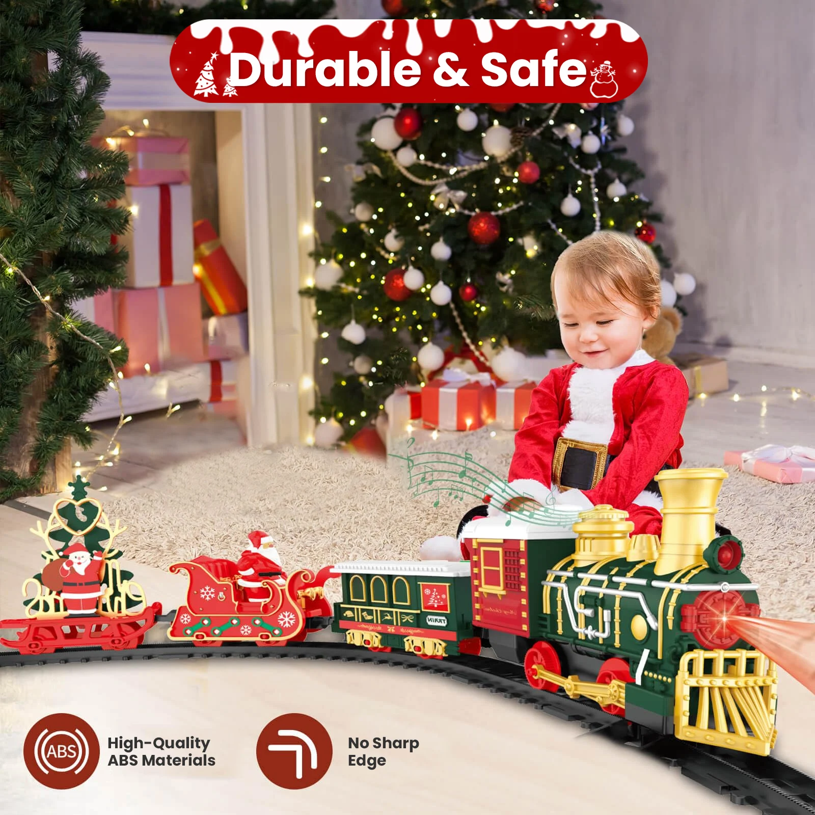 รถไฟคริสต์มาสชุดรถสําหรับของเล - Kids Toys Xmas บทวิจารณ์และราคา