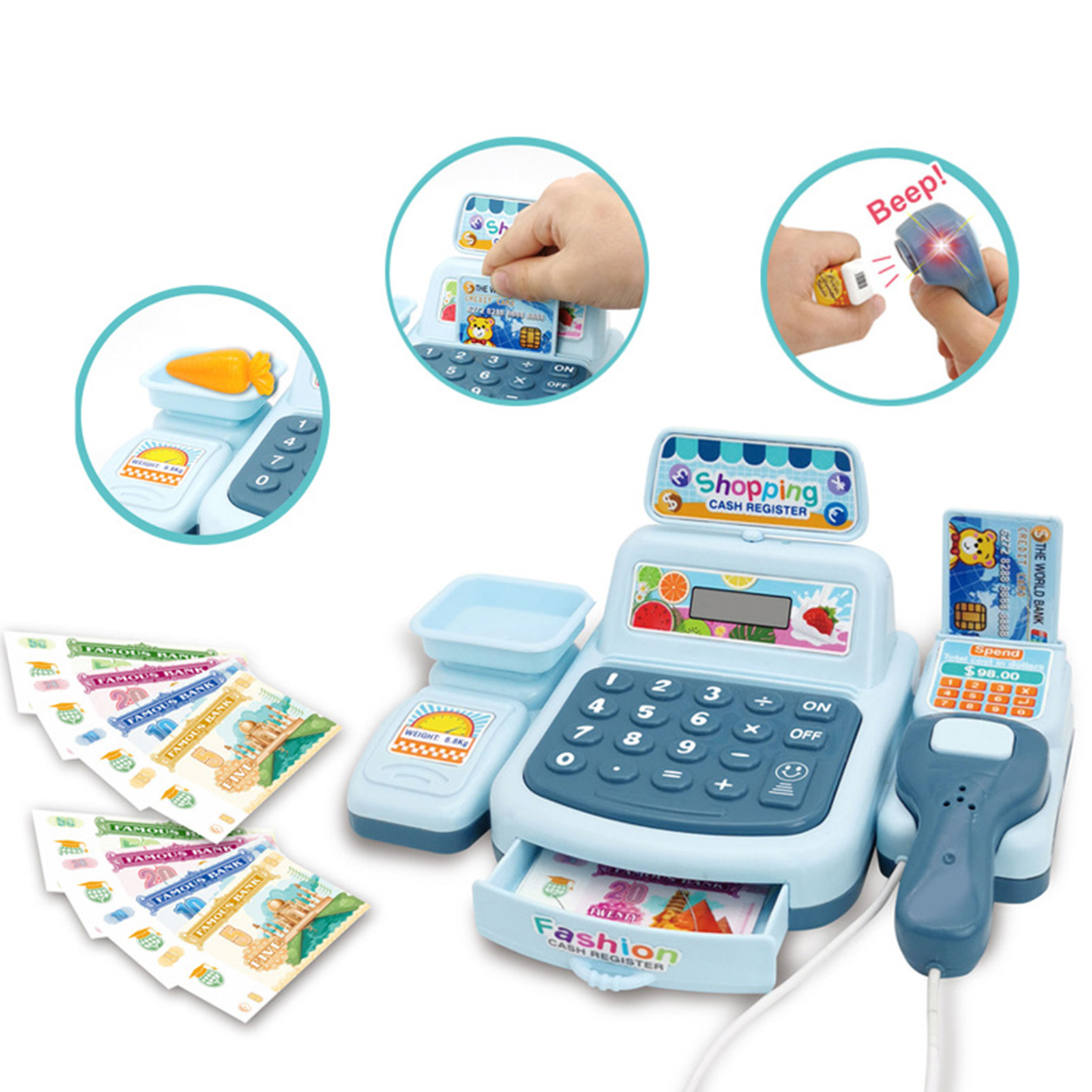 ชุดของเล่นเครื่องคิดเงินซูเปอร - Toy Cash Register บทวิจารณ์และราคา
