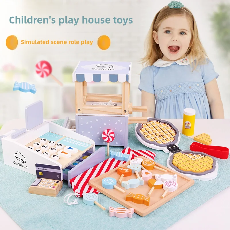 ชุดของเล่นเครื่องคิดเงินไม้สำห - Toy Cash Register บทวิจารณ์และราคา